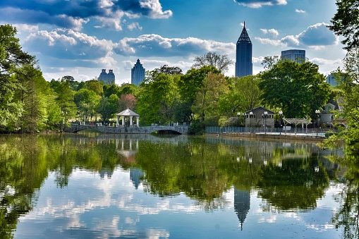 Early Springtime at Piedmont Park in Midtown Atlanta