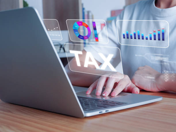 istock Businesswoman working in tax, accounting, statistics, data analysis 1482496286