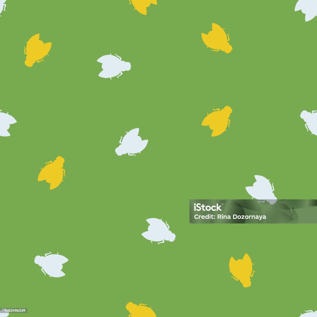 Repeat Pattern On Flying Scattered Fly Silhouette Seamless Repeat Pattern Background Stock ...