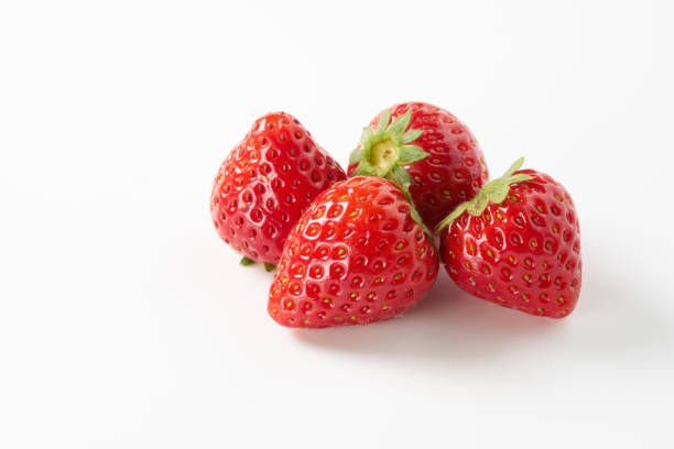 istock Japanese strawberry on white background 1482496376