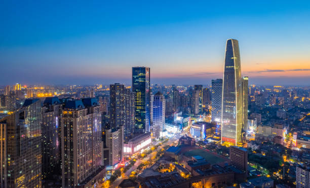 istock Tianjin City at night 1482510056