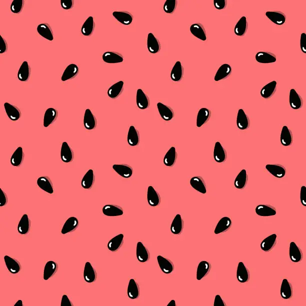 Vector illustration of watermelon pattern background. summer fruit concept. vector illustration