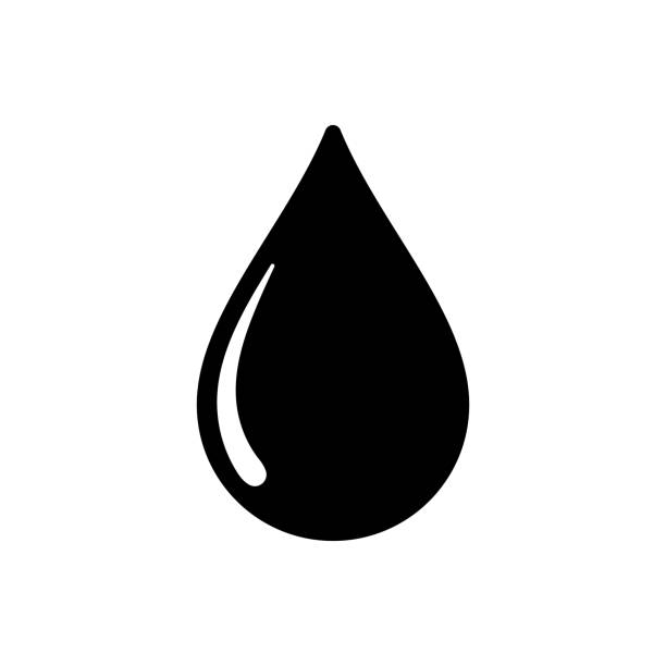 illustrations, cliparts, dessins animés et icônes de icône de goutte - pétrole