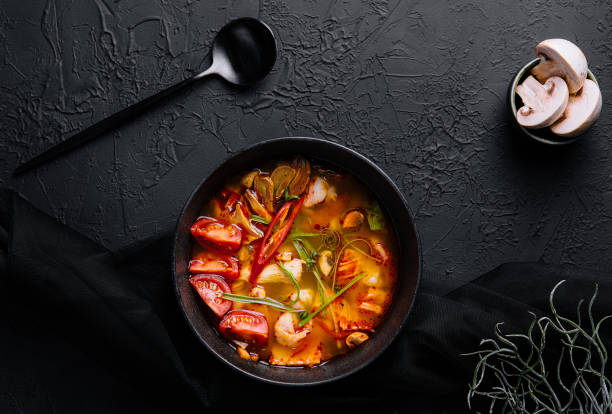 istock Tom Yum Goong - Thai hot and spicy soup 1482535358