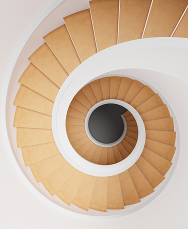 Abstract Spiral staircase