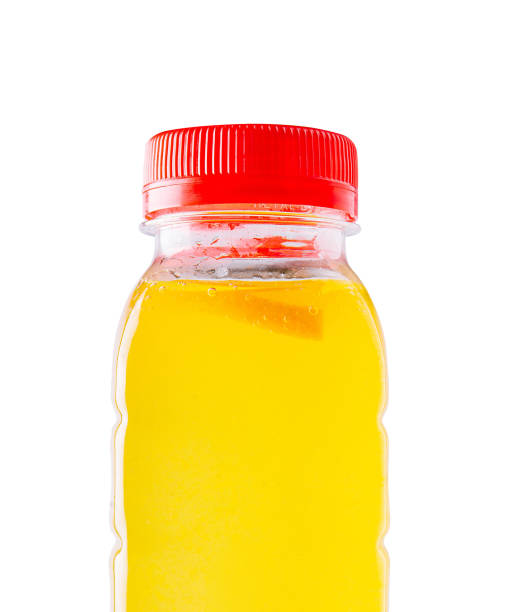 istock Plastic bottle of organic fresh orange juice 1482537972