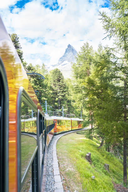 istock Gornergrat train with Matterhorn view, Zermatt, Switzerland 1482540344