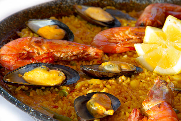 paella stock photo