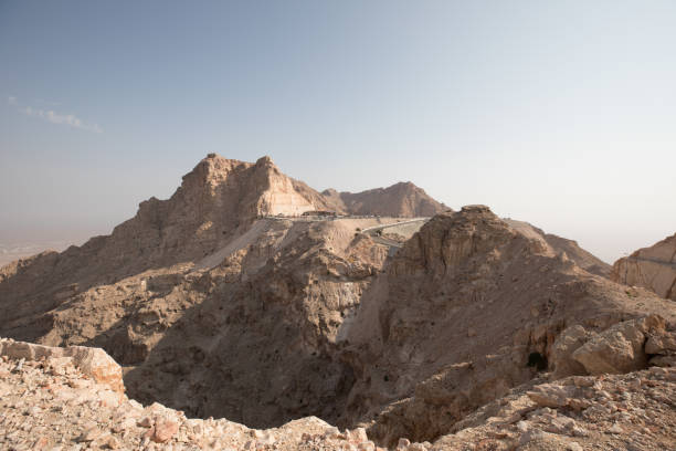 Jebel Hafeet Jebel Hafeet mountain in Al Ain jebel hafeet stock pictures, royalty-free photos & images