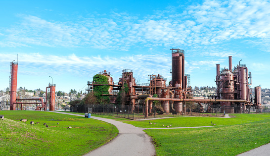 A wide image from Gas Works Park, Seattle