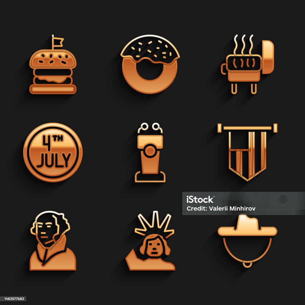 Set Stage Stand Or Tribune Statue Of Liberty Western Cowboy Hat set-stage-stand-or-tribune-statue-of-liberty-western-cowboy-hat