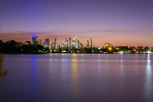 Skyline of downtown Perth, capital of Western Australia