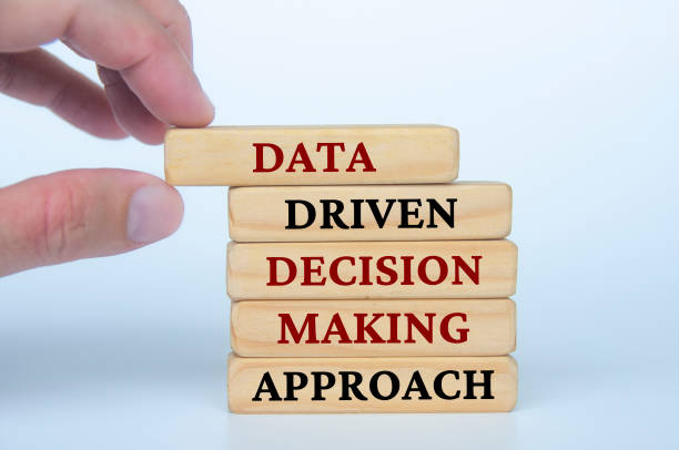 istock Hand holding wooden block with text Data Driven Decision Making Approach text on wooden blocks. Business culture and Operational excellence concept 1482592888
