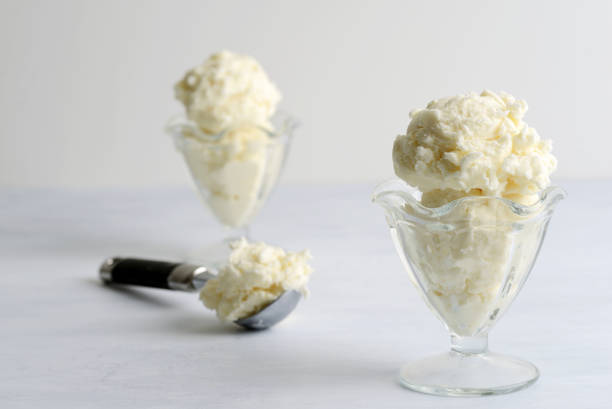 istock closeup vanilla ice cream scoops with metal scoop 1482594272