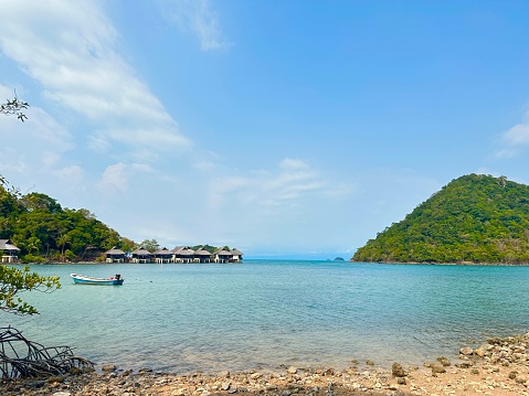 Koh chang beach view in summer vacation in Thailand, landscape background
