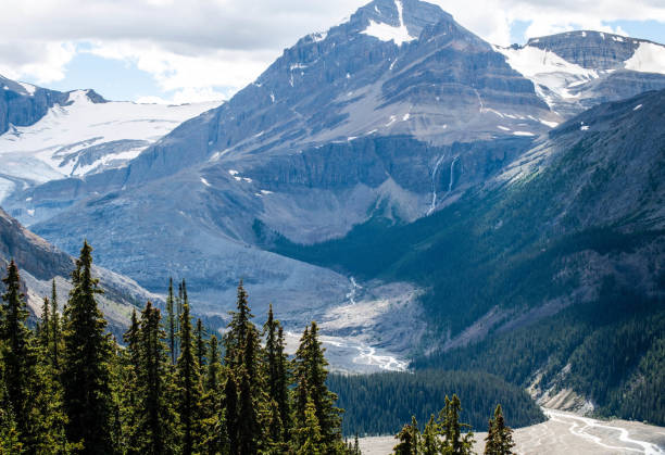 Mount Athabasca glacier in Canadian Rockies