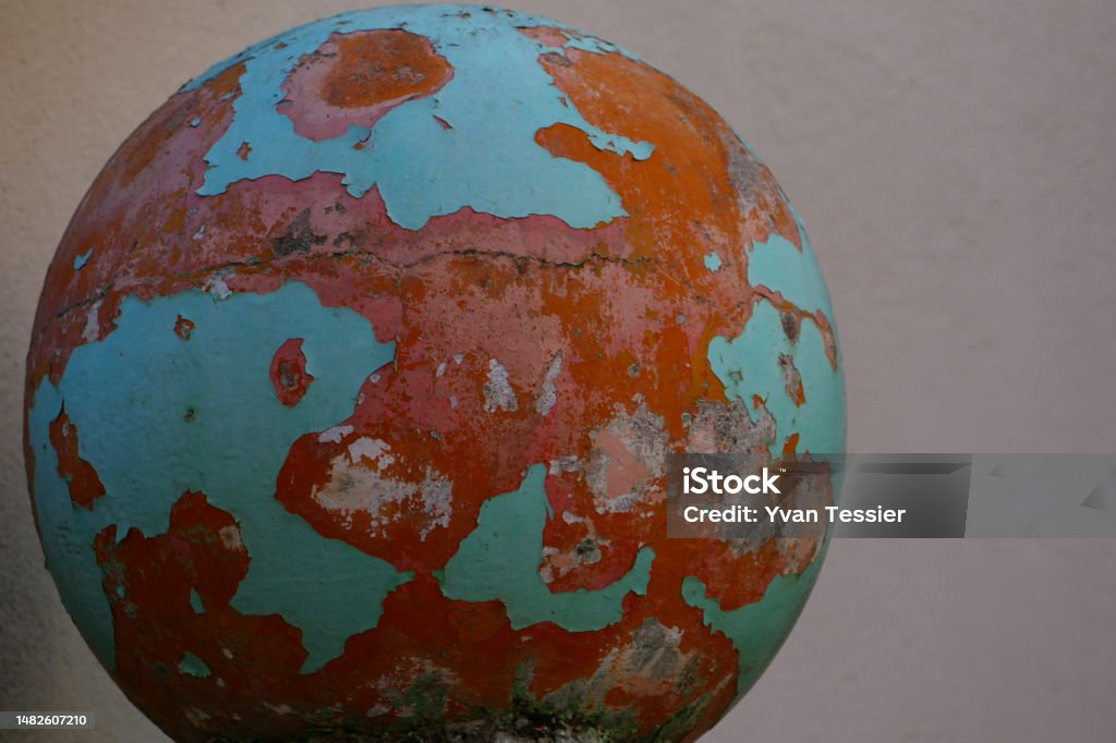 False Terrestrial Globe The Earth In Bad Perpignan Pyrénéesorientales Stock - Download Image Now iStock