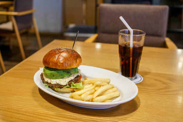 istock Burgers served in a cafe 1482608470