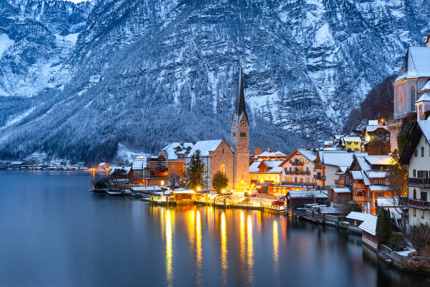 istock Hallstatt viewed from the south, Austria 1482609144