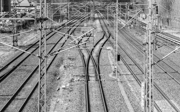 istock High Angle View Of Railroad Tracks 1482612024