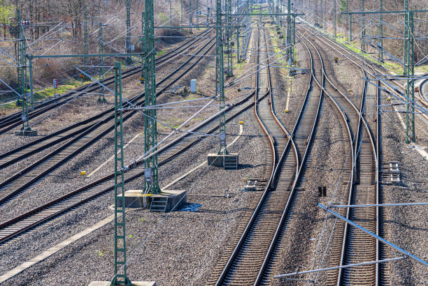 istock High Angle View Of Railroad Tracks 1482612056