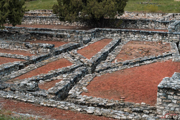 istock Ancient roman ruins with stone wall in Aquincum 1482613264