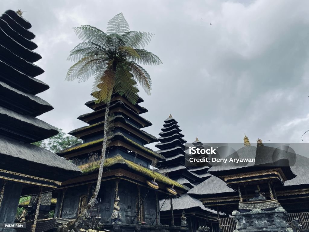 Tample Batu Madeg in Besakih Bali Bali Stock Photo