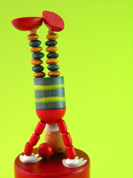 istock Clown, wooden toy 1482616673