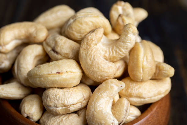 istock Fresh peeled cashew nuts on the table 1482619198