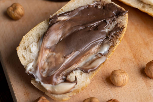istock slices of bread with chocolate butter on the table 1482619671