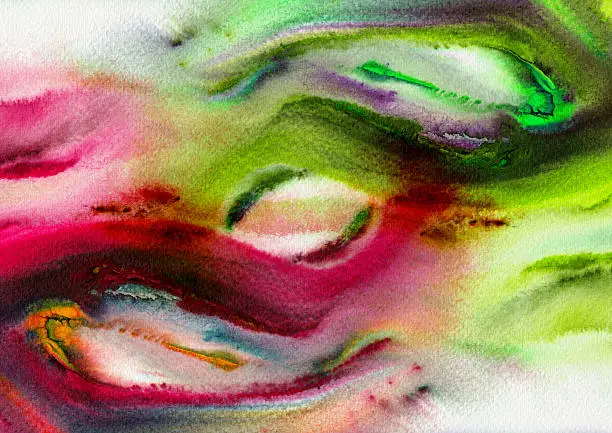 Photo of Abstract stripe watercolors