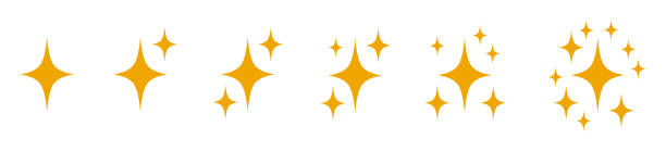 звезды, набор значков, логотип, значок историй в социальных сетях, коллекция значков различных блестящих звезд, коллекция рейтинговых знак� - star of bethlehem flash stock illustrations