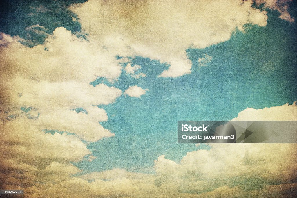 retro image of cloudy sky Old-fashioned Stock Photo