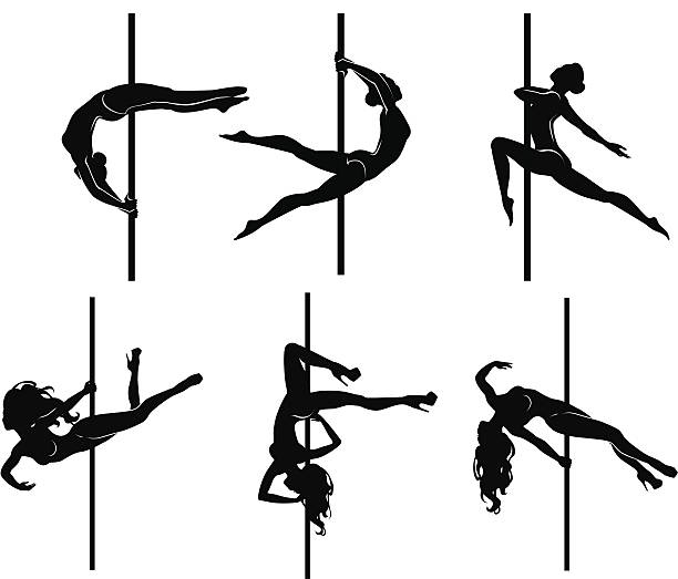 ilustrações de stock, clip art, desenhos animados e ícones de pau-dançarinos - female stripper