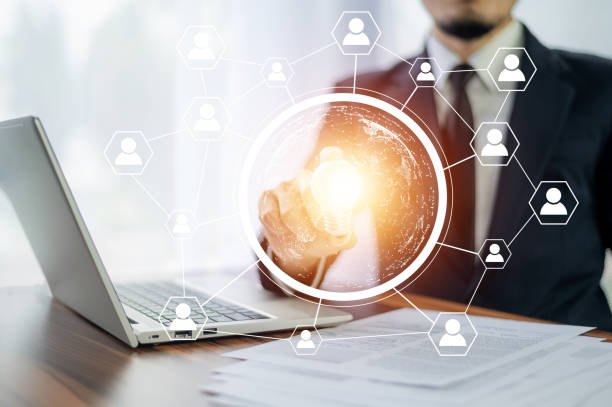 istock Business networking concept, Social Media Communication Network Internet Business Technology Concept 1482629126