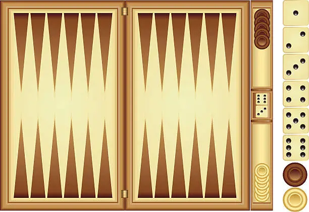 Vector illustration of Backgammon