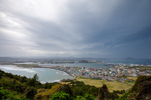 The topview of Jeju South Korea