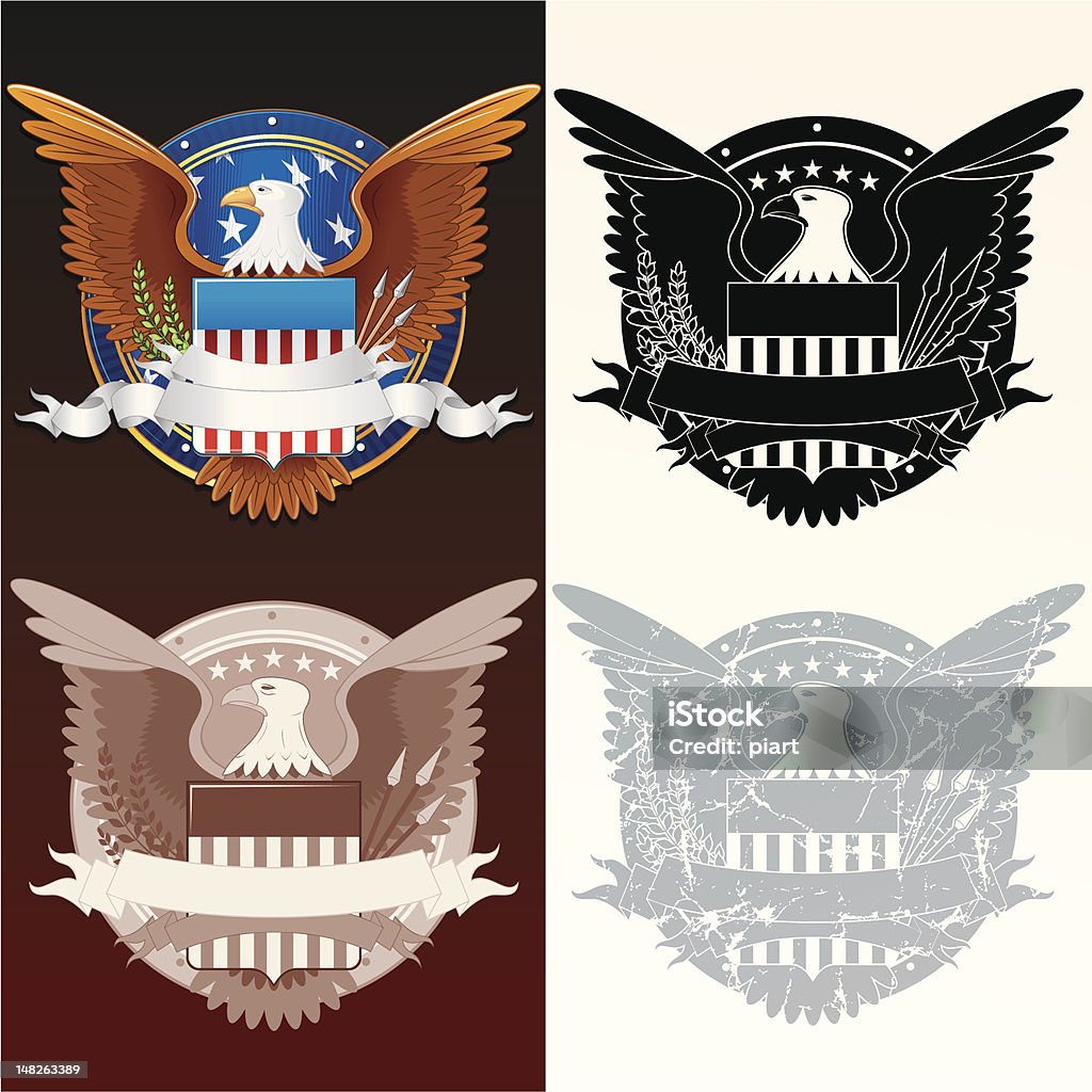 Stilisierte Presidential Seal - Lizenzfrei Amtssiegel des US-Präsidenten Vektorgrafik