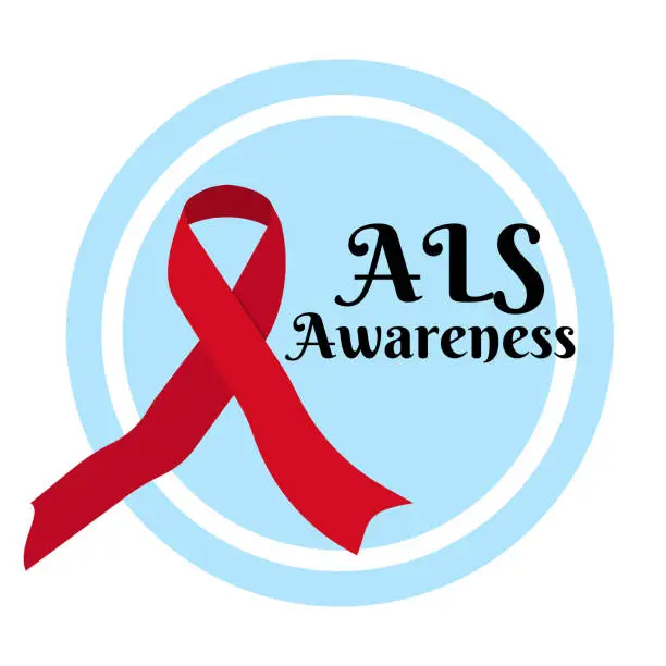 Vector illustration of ALS Awareness, design for an information banner on a socially important topic