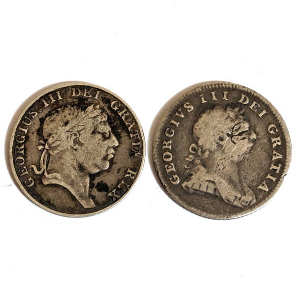 istock Georgian Irish Silver Coins 1905 and 1913 1482640729