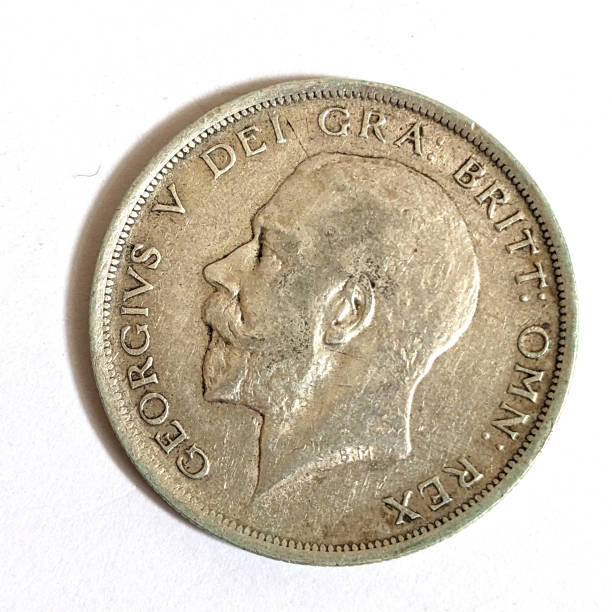 istock Silver Half Crown Coin Close Up on White Bckground King George V 1919 1482640799