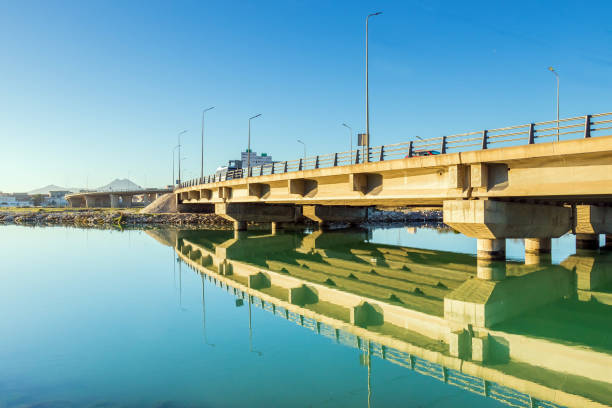 Bridge over sea in Tunis
