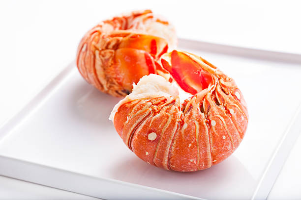 Lobster tail stock photo