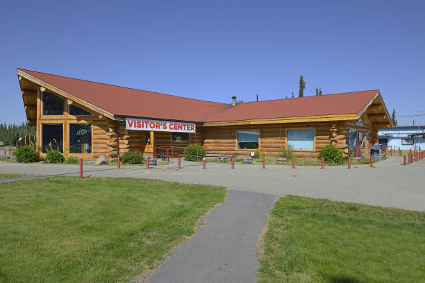 Tok is a town next to the Alaska Highway about 150 km (93 mi) from the Canadian border, Alaska, USA