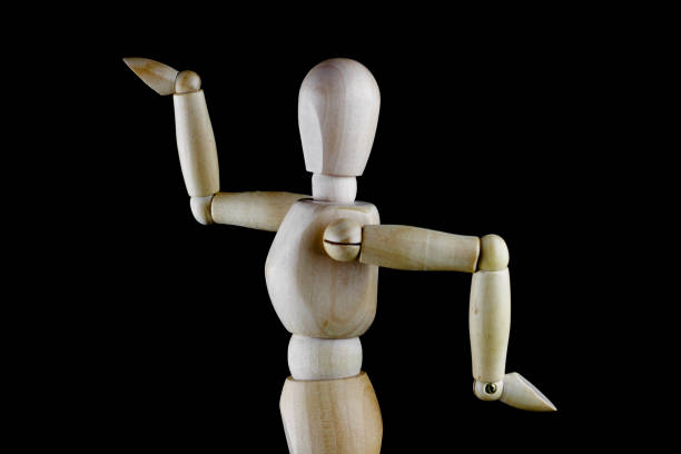 istock Drawing mannequin walking like an Egyptian 1482647456