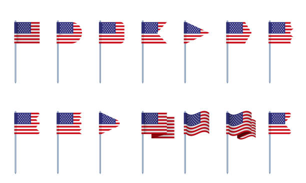 istock American USA flag wave united state america concept. Vector graphic design illustration 1482651316
