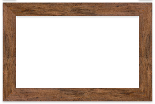 Photo frame isolated on white background with clipping path