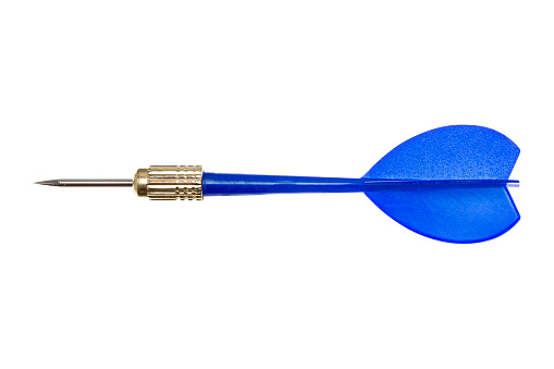 Blue dart Isolated on white background