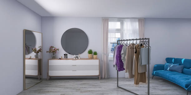 istock Living room interior 3d render, 3d illustration 1482670834