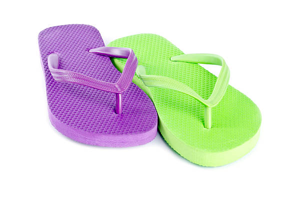 istock Colorful Flip Flop Isolated on White 148267456